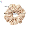 Women’s Handmade Fabric Scrunchie Hair Tie With Polka Dot And Leopard Print Patterns Elegant Hair Accessory Wholesale