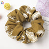 Women’s Handmade Fabric Scrunchie Hair Tie With Polka Dot And Leopard Print Patterns Elegant Hair Accessory Wholesale