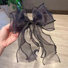 Women's Handmade Fairy Girl Lace Bow Spring Clip Hair Accessories