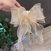 Women's Handmade Fairy Girl Lace Bow Spring Clip Hair Accessories