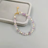 Women's Handmade Freshwater Pearl And Artificial Crystal Geometric Retro Clavicle Necklace With Cross Chain
