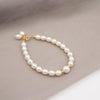 Women's Handmade Freshwater Pearl Bracelet Geometric Minimalist Design