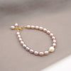 Women's Handmade Freshwater Pearl Bracelet Geometric Minimalist Design