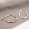 Women's Handmade Freshwater Pearl Bracelet Geometric Minimalist Design