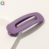 Women's Handmade Frosted Colorful Resin Duckbill Hair Clip Large Side Clip For Bangs