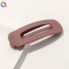 Women's Handmade Frosted Colorful Resin Duckbill Hair Clip Large Side Clip For Bangs