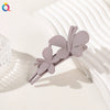 Women's Handmade Frosted Colorful Resin Duckbill Hair Clip Large Side Clip For Bangs