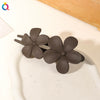 Women's Handmade Frosted Colorful Resin Duckbill Hair Clip Large Side Clip For Bangs