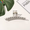 Women's Handmade Frosted Geometric Hair Claw Clip Hairpin With Simple Fashion Design For Wholesale