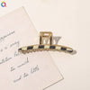 Women's Handmade Geometric Acetate Large Crossshaped Hair Claw Clip Statement Hairpin