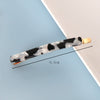 Women's Handmade Geometric Acetate Side Hair Clip Elegant Minimalist Bangs Barrette