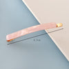 Women's Handmade Geometric Acetate Side Hair Clip Elegant Minimalist Bangs Barrette