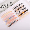 Women's Handmade Geometric Acetate Side Hair Clip Elegant Minimalist Bangs Barrette