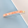 Women's Handmade Geometric Acetate Side Hair Clip Elegant Minimalist Bangs Barrette