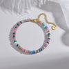 Women's Handmade Geometric Beaded Pearl Stainless Steel Bracelet