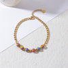 Women's Handmade Geometric Beaded Pearl Stainless Steel Bracelet
