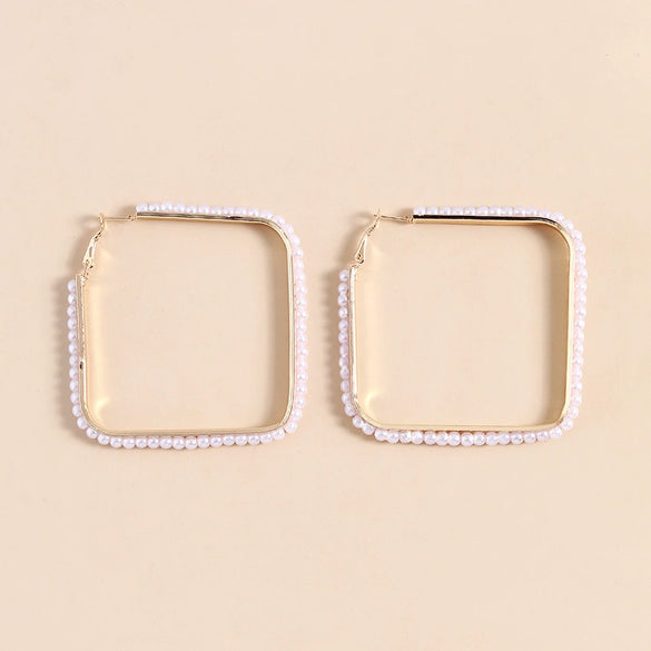 Women's Handmade Geometric Cshaped Iron Earrings Elegant Minimalist Jewelry Wholesale