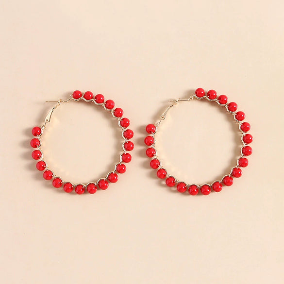Women's Handmade Geometric Cshaped Iron Earrings Elegant Minimalist Jewelry Wholesale