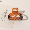 Women's Handmade Geometric Hollow Out Hair Shark Clip Simple Elegant Hair Accessory