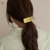 Women's Handmade Geometric Metal Cut Out Towel Hair Accessories Hair Ring Hair Tie