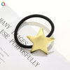 Women's Handmade Geometric Metal Cut Out Towel Hair Accessories Hair Ring Hair Tie