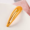 Women's Handmade Geometric Metal Water Drop Hair Clips Cute Candy Color Side Bangs Hair Accessories