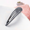 Women's Handmade Geometric Metal Water Drop Hair Clips Cute Candy Color Side Bangs Hair Accessories