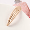 Women's Handmade Geometric Metal Water Drop Hair Clips Cute Candy Color Side Bangs Hair Accessories