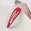 Women's Handmade Geometric Metal Water Drop Hair Clips Cute Candy Color Side Bangs Hair Accessories