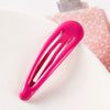 Women's Handmade Geometric Metal Water Drop Hair Clips Cute Candy Color Side Bangs Hair Accessories