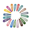 Women's Handmade Geometric Metal Water Drop Hair Clips Cute Candy Color Side Bangs Hair Accessories