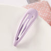 Women's Handmade Geometric Metal Water Drop Hair Clips Cute Candy Color Side Bangs Hair Accessories