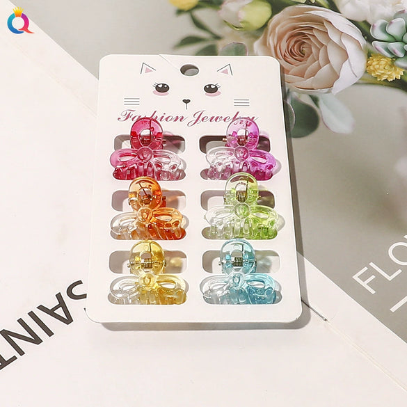 Women's Handmade Geometric Mini Hair Clip Small Grip Clip For Bangs And Loose Hair Casual Colorful Design