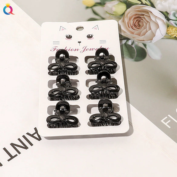 Women's Handmade Geometric Mini Hair Clip Small Grip Clip For Bangs And Loose Hair Casual Colorful Design