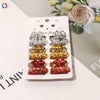 Women's Handmade Geometric Mini Hair Clip Small Grip Clip For Bangs And Loose Hair Casual Colorful Design