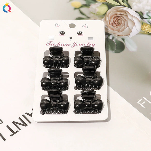 Women's Handmade Geometric Mini Hair Clip Small Grip Clip For Bangs And Loose Hair Casual Colorful Design