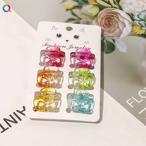 Women's Handmade Geometric Mini Hair Clip Small Grip Clip For Bangs And Loose Hair Casual Colorful Design
