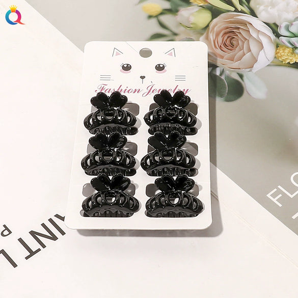 Women's Handmade Geometric Mini Hair Clip Small Grip Clip For Bangs And Loose Hair Casual Colorful Design