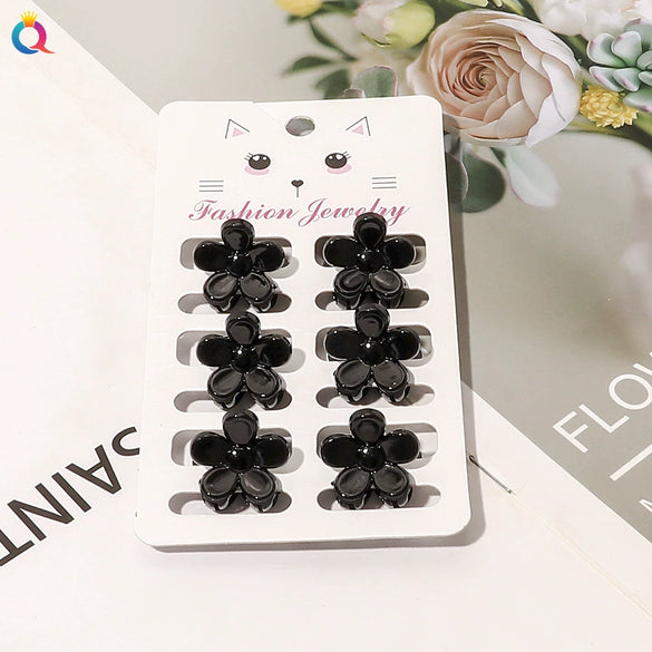 Women's Handmade Geometric Mini Hair Clip Small Grip Clip For Bangs And Loose Hair Casual Colorful Design