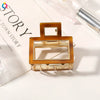 Women's Handmade Geometric Triangle Hollow Hair Clip In Acetate And Alloy Light Luxury Hair Accessory
