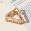 Women's Handmade Geometric Triangle Hollow Hair Clip In Acetate And Alloy Light Luxury Hair Accessory
