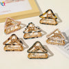 Women's Handmade Geometric Triangle Hollow Hair Clip In Acetate And Alloy Light Luxury Hair Accessory