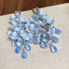 Women's Handmade Glass Glazed Flower Tassel Earrings