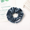 Women's Handmade Gradient Fabric Scrunchie Hair Tie With Zipper Detail Fashion Ponytail Hair Accessory Wholesale