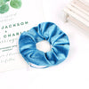 Women's Handmade Gradient Fabric Scrunchie Hair Tie With Zipper Detail Fashion Ponytail Hair Accessory Wholesale