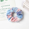 Women's Handmade Gradient Fabric Scrunchie Hair Tie With Zipper Detail Fashion Ponytail Hair Accessory Wholesale