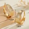 Women's Handmade Iron Cshaped Geometric Hoop Earrings Large Statement Circle Design Minimalist Light Luxury Jewelry