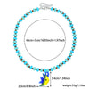 Women's Handmade Liuli Beaded Necklace With Ocean Element Animal Zodiac Geometric Pattern