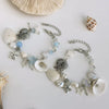 Women's Handmade Metal Conch Fan Shell Beaded Bracelet With Star Animal Zodiac Geometric Patterns And Little Fresh Style
