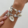 Women's Handmade Metal Conch Fan Shell Beaded Bracelet With Star Animal Zodiac Geometric Patterns And Little Fresh Style
